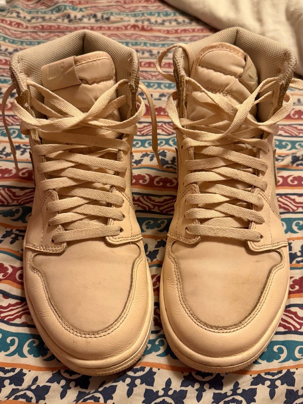 Nike Women's High-Top Sneakers in Beige